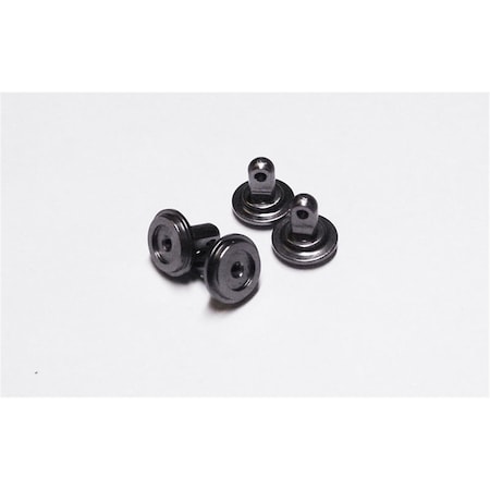 Carisma GT24B Aluminum Spring Lower Retainer Spare Parts Set, Black CIS15740